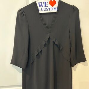 Gerard Darel black crepe dress